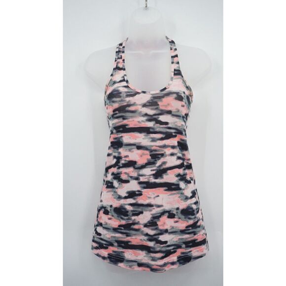 Lululemon Cool Racerback Tank Top Wamo Camo Barely Pink Color size 0 XS - Picture 2 of 7